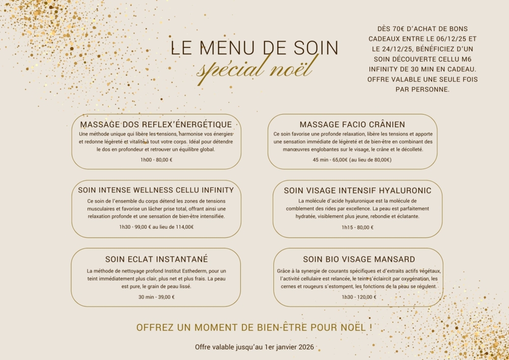 Menu de soin